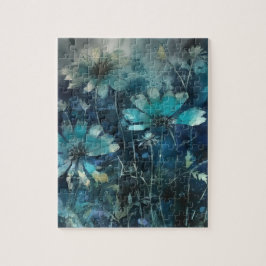 Puzzle Floral azul