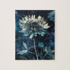 Puzzle Floral azul