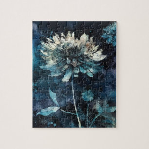 Puzzle Floral azul