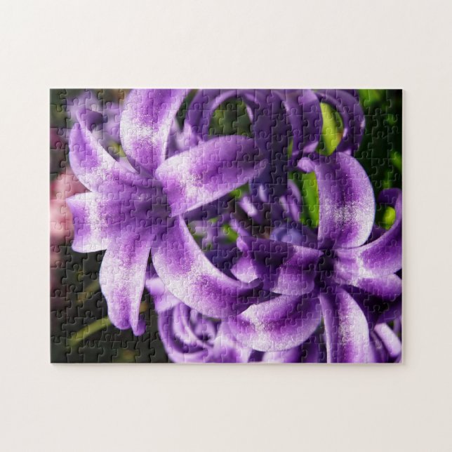 Puzzle Floral azul de Hyacinto I primavera (Horizontal)
