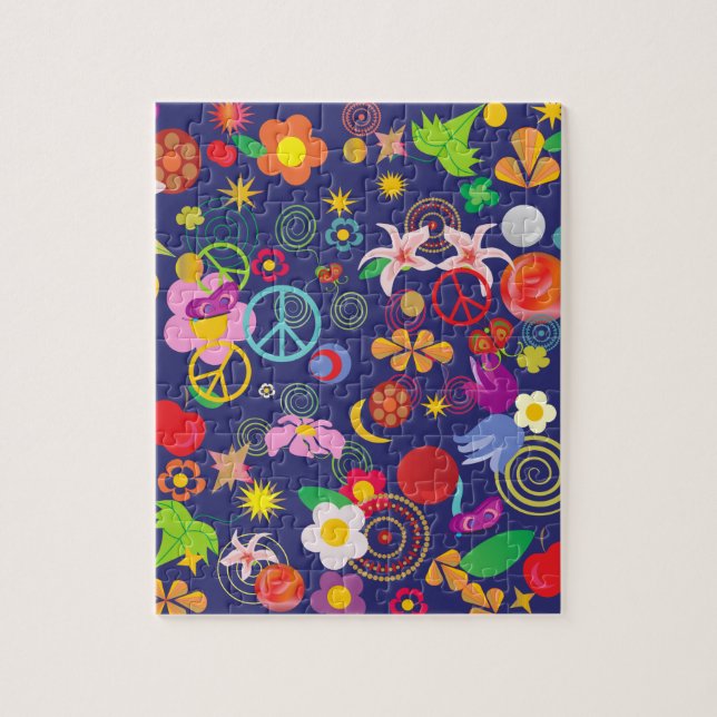 Puzzle Floral de Boho (Vertical)
