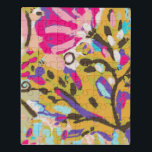 Puzzle Floral de boho rosa I<br><div class="desc">Floral rosa de Boho I de Karen Fields</div>