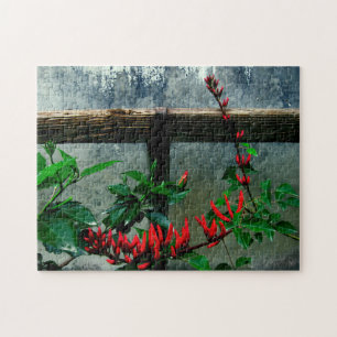 Puzzle Floral de jardín rústico