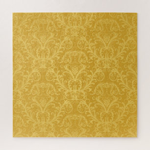 Puzzle Floral dorada de lujo: fondo de escritorio sin foc