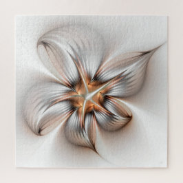 Puzzle Floral Elegance Modern Abstract Fractal Art