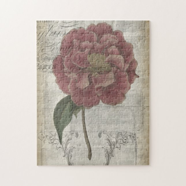 Puzzle Floral francesa III (Vertical)