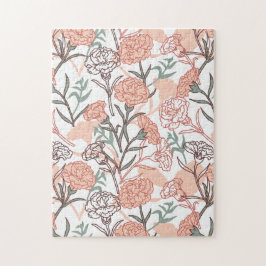 Puzzle Floral inspirada en la naturaleza: patrón de flor 