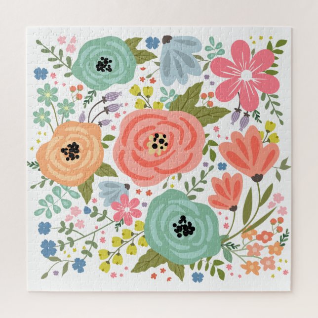 Puzzle Floral moderna (Vertical)