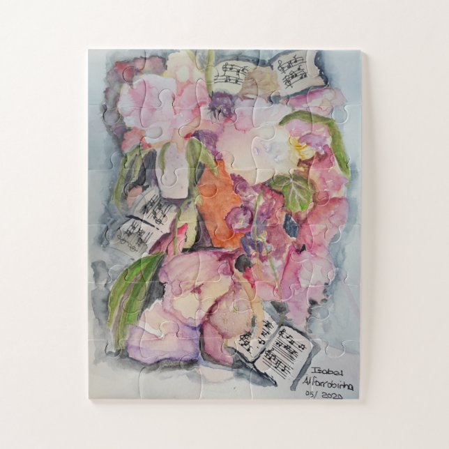 Puzzle Floral musical (Vertical)