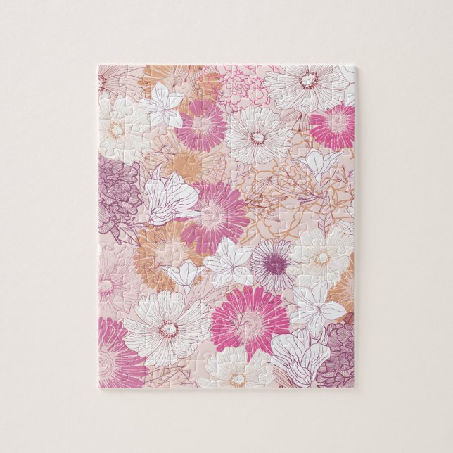 Puzzle Floral sin Costuras  (Vertical)