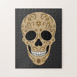 Puzzle Floral Sugar Skull Dia de los Muertos