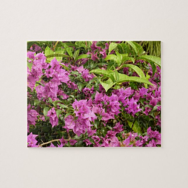 Puzzle Floral Tropical Morada Bougainvillea (Horizontal)