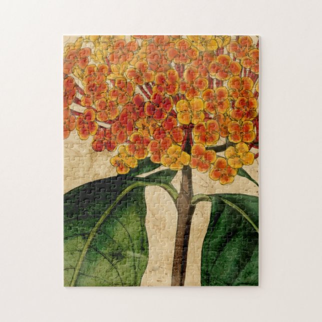 Puzzle Floral vibrante I (Vertical)