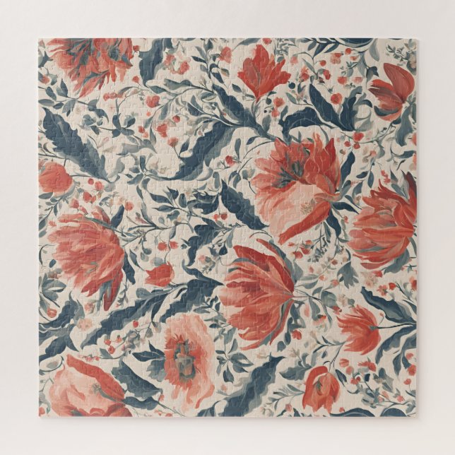 Puzzle Floral Vintage (Vertical)