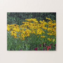 Puzzle Floral Yellow Daisies Garden Photo