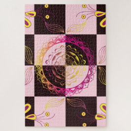 Puzzle Florecimiento de tablero de ajedrez – Patrón de pé