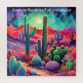 Puzzle Florecimiento Inspirador del Desierto