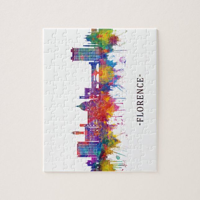 Puzzle Florence Italy Skyline (Vertical)