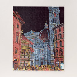 Puzzle Florencia artística Italia Europa con Duomo