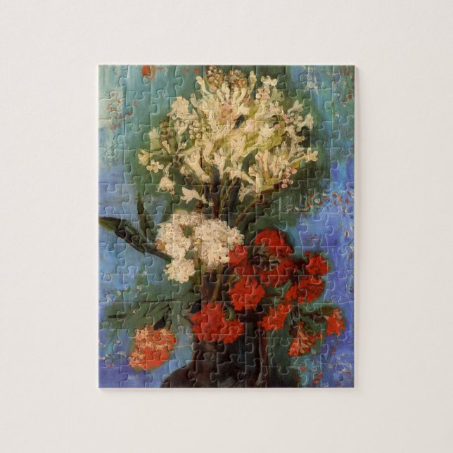 Puzzle Florero con Claveles de Vincent van Gogh (Vertical)
