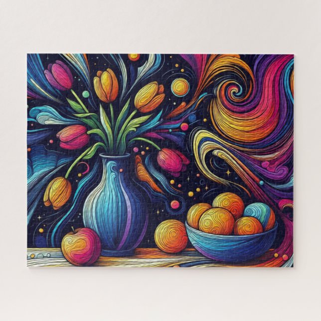 Puzzle Florero de Tulipanes (Horizontal)