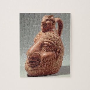 Puzzle Florero en forma de la cabeza doble, ANUNCIO c.400