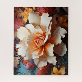 Puzzle Flores 3D multicolores