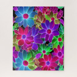 Puzzle Flores abstractas coloridas #229 -