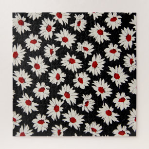 Puzzle Flores abstractas, un patrón de acuarela artística