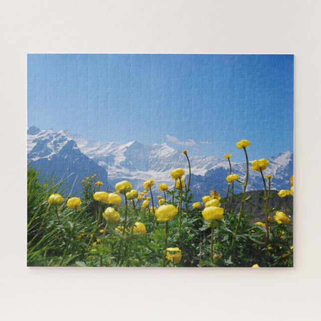 Puzzle Flores | Alpes suizos Eiger Monch (Horizontal)