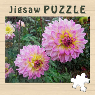 Puzzle Flores amarillas rosadas floreciendo Foto estética