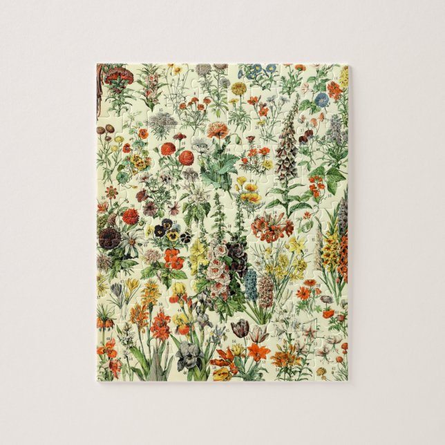 Puzzle Flores antiguas arte de Ilustracion (Vertical)