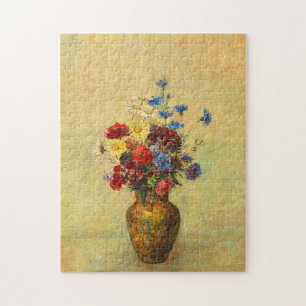 Puzzle Flores antiguas en una vasa (1910) de Odilon Redon