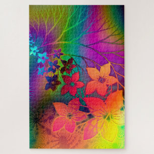 Puzzle Flores arcoiris