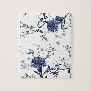Puzzle Flores azules