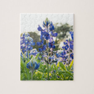 Puzzle Flores azules de Bluebonnets Texas Texan Floral