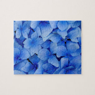 Puzzle Flores azules del Hydrangea