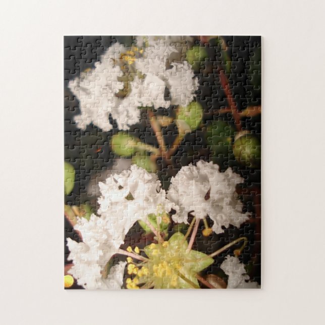 Puzzle Flores blancas: arte moderno de fotografía de la n (Vertical)
