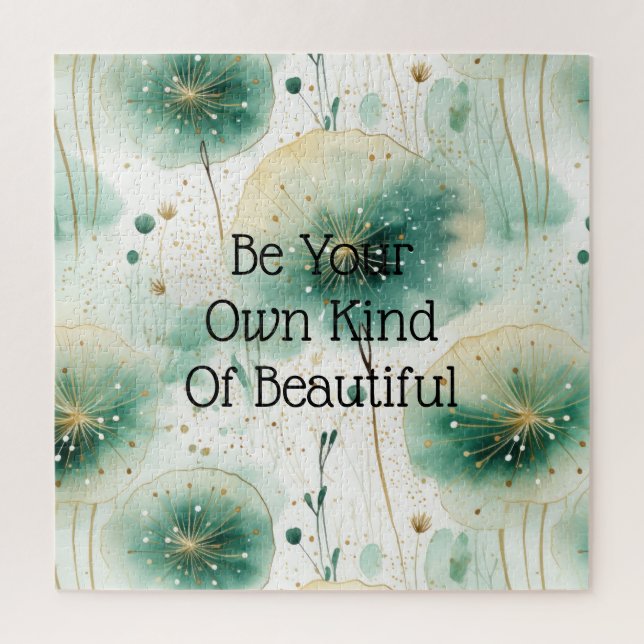 Puzzle Flores blancas verdes (Vertical)