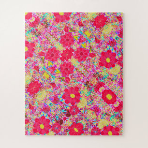 Puzzle Flores brillantes coloridas lindas