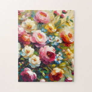 Puzzle Flores brillantes y audaces