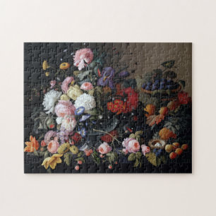 Puzzle Flores clásicas de época pintadas de arte