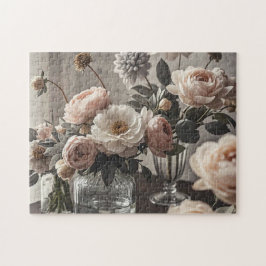 Puzzle Flores coloridas Elegante de inspiración vintage
