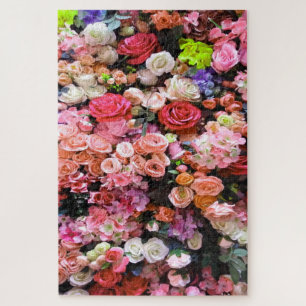Puzzle Flores coloridas en el buquet floral de florete