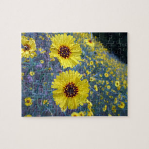 Puzzle Flores comunes de Madia en el Parque Nacional Sequ