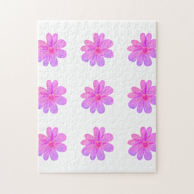 Puzzle Flores de acuarela  (Vertical)