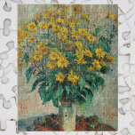 Puzzle Flores de alcachofa de Jerusalén por Claude Monet<br><div class="desc">Las flores de artista de Jerusalén (1880) de Claude Monet es una pintura de la vida floreciente de arte fino e impresionista de época con flores de alcachofa amarilla en un jarrón. Sobre el artista: Claude Monet (1840-1926) fue fundador del movimiento de pintura impresionista francés, donde la mayoría de sus...</div>