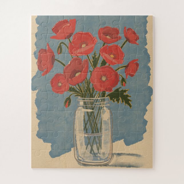 Puzzle Flores de amapola (Vertical)