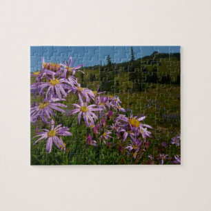 Puzzle Flores de Aster Púrpura en Mount Rainier
