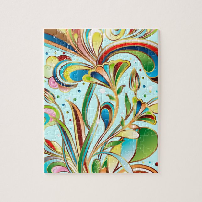 Puzzle Flores de batido espléndidas (Vertical)